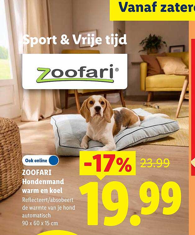 ZOOFARI Hondenmand warm en koel
