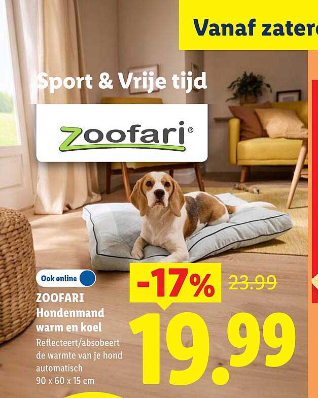 ZOOFARI Hondenmand warm en koel