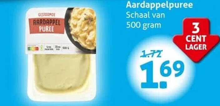 Aardappelpuree Schaal van 500 gram