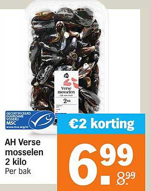 AH Verse mosselen 2 kilo