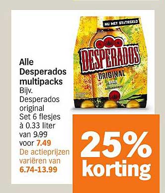 Alle Desperados multipacks
