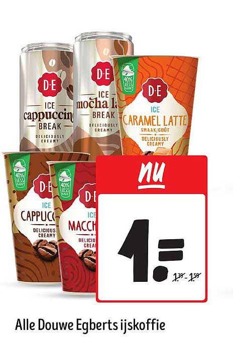 Alle Douwe Egberts ijskoffie