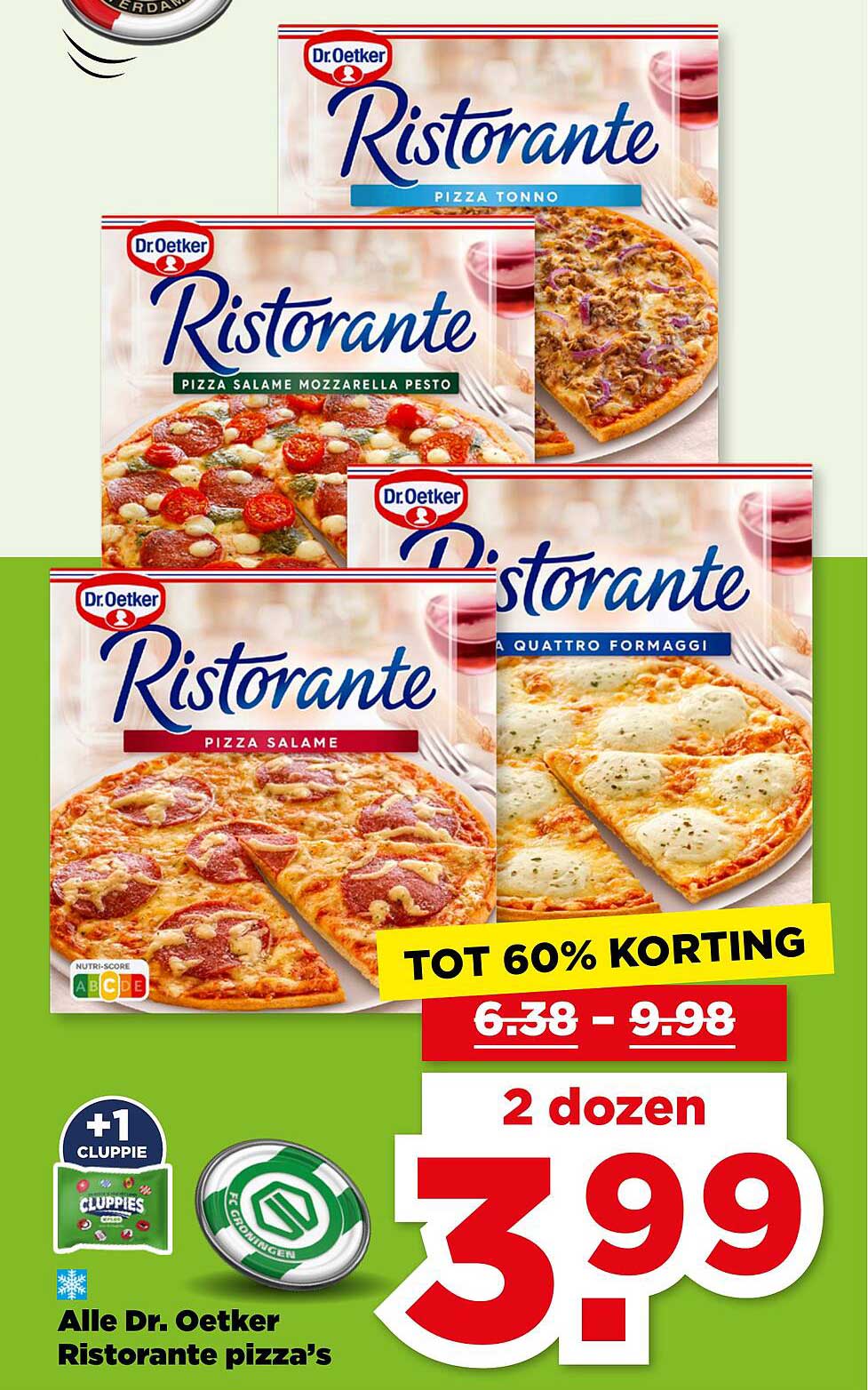 Alle Dr. Oetker Ristorante pizza's