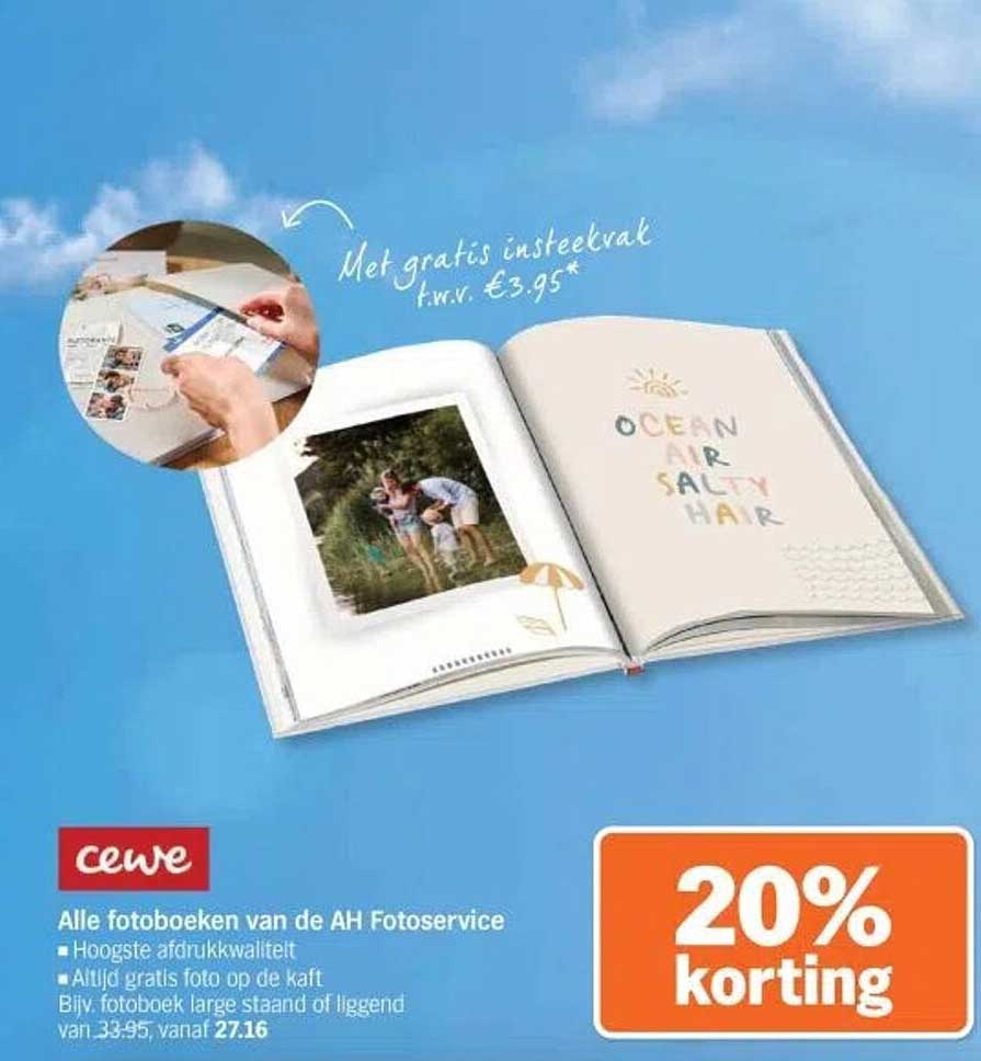 Alle fotoboeken van de AH Fotoservice - 20% korting
