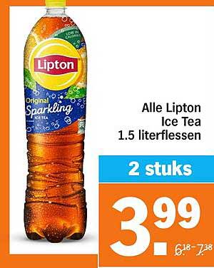 Alle Lipton Ice Tea 1.5 literflessen