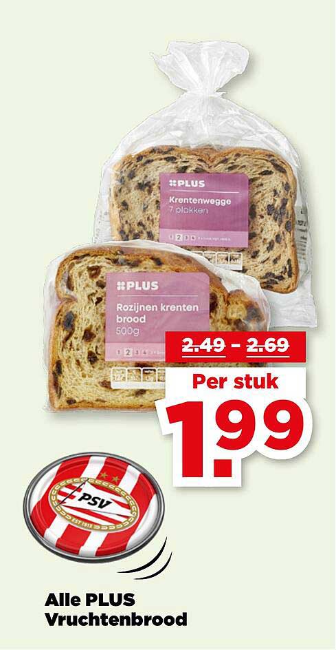 Alle PLUS Vruchtenbrood