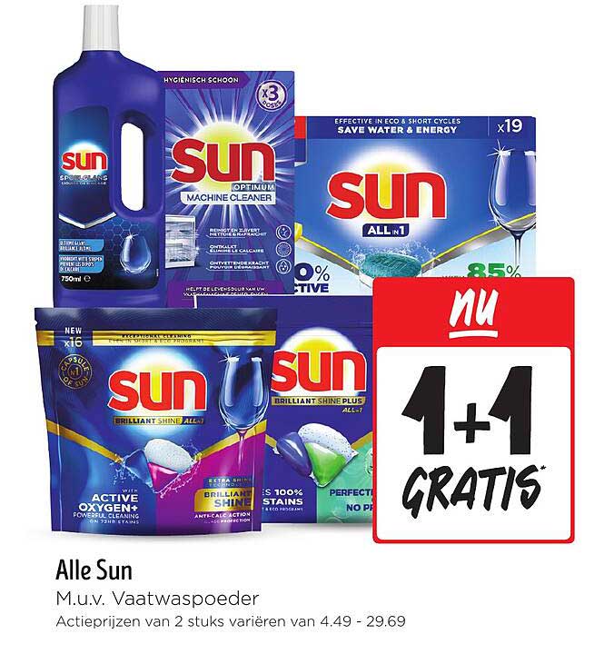 Alle Sun M.u.v. Vaatwasperspoeder