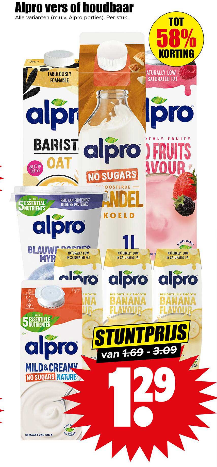 Alpro vers of houdbaar