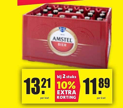 Amstel Bier Krat aanbieding