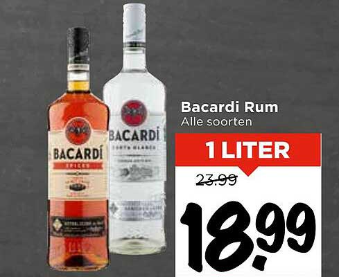 Bacardi Rum Alle soorten