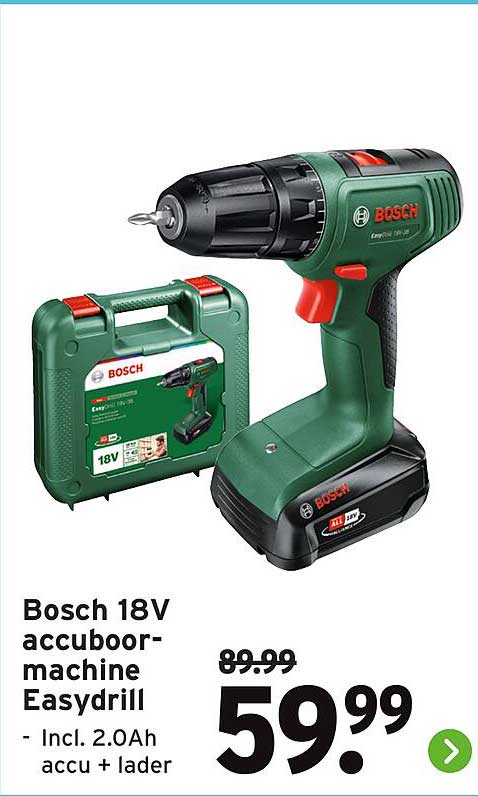 Bosch 18V accuboormachine Easydrill