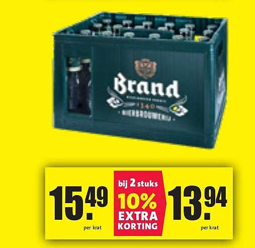 Brand Bier Krat