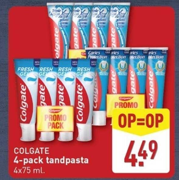 COLGATE 4-pack tandpasta 4x75 ml.