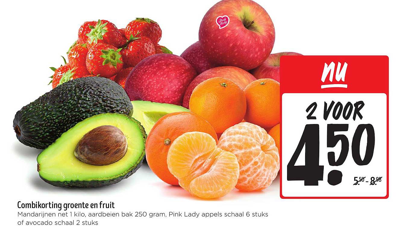 Combi-korting groente en fruit