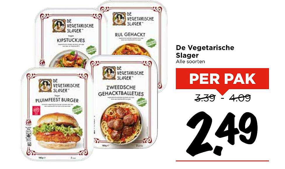 De Vegetarische Slager - Alle soorten