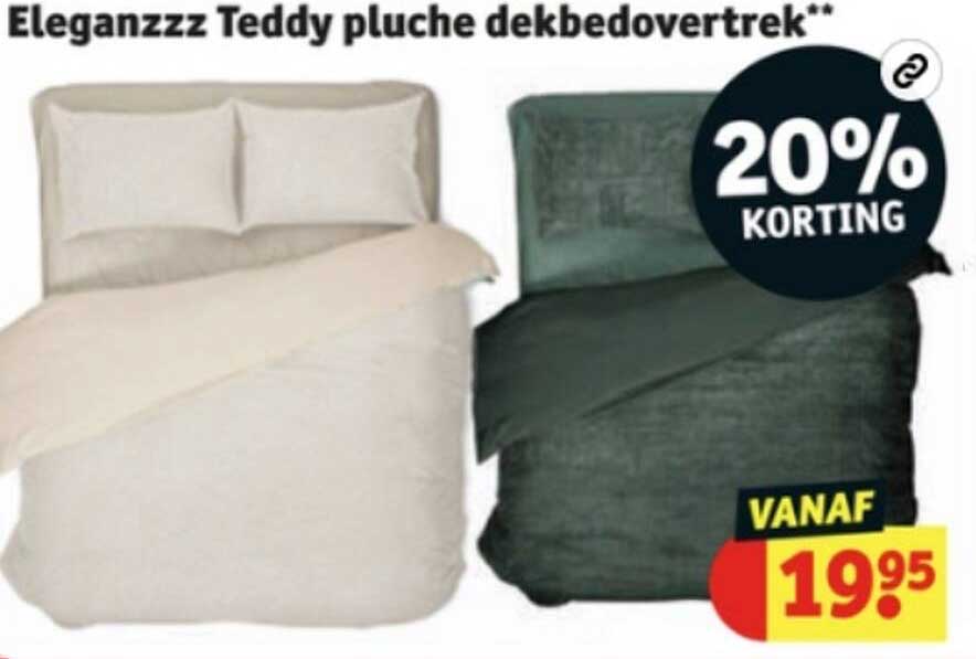 Eleganzzz Teddy pluche dekbedovertek**