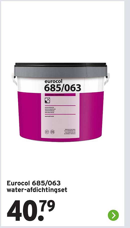 Eurocol 685/063 water-afdichtingset