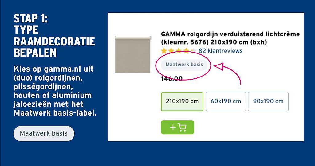GAMMA rolgordijn verduisterend lichtcrème (kleur nr. 5676) 210x190 cm (bxh)
