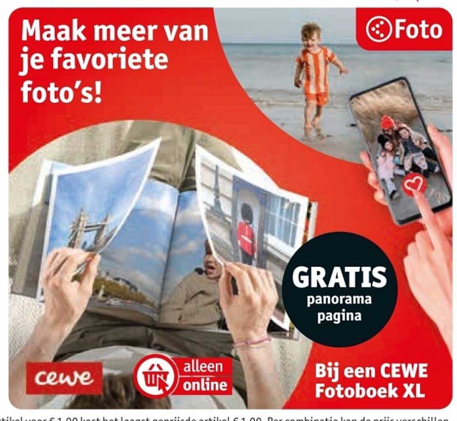 Gratis panorama pagina bij een CEWE Fotoboek XL