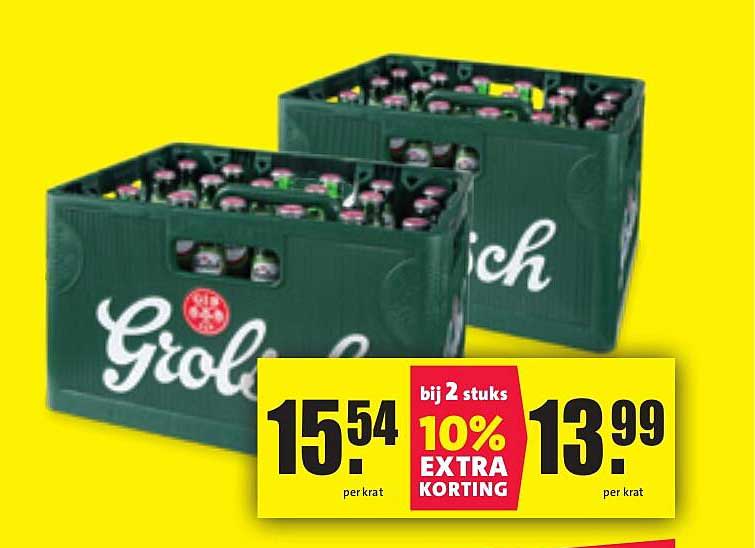 Grolsch Krat aanbieding