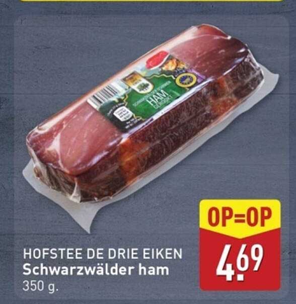 HOFSTEE DE DRIE EIKEN Schwarzälder ham 350 g.