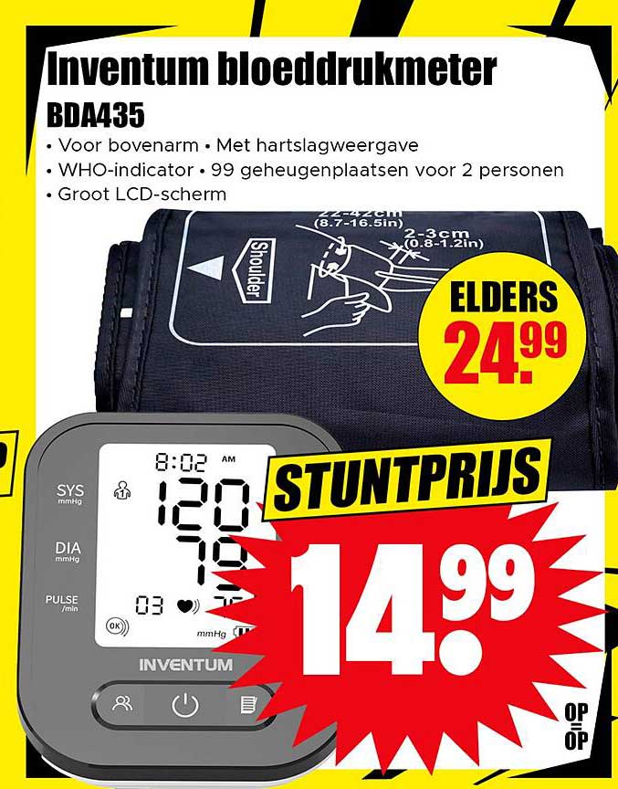 Inventum bloeddrukmeter BDA435