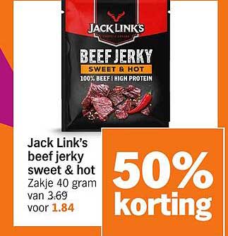 Jack Link's beef jerky sweet & hot