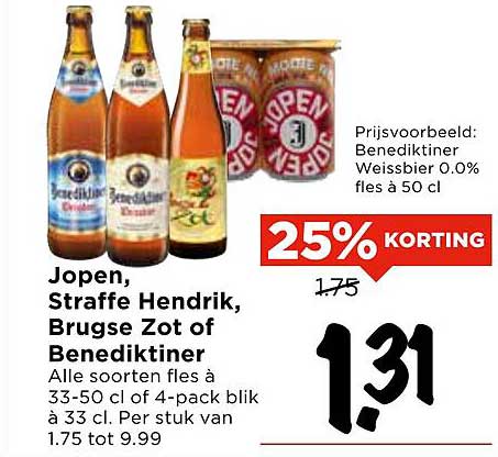 Jopen, Straffe Hendrik, Brugse Zot of Benediktiner