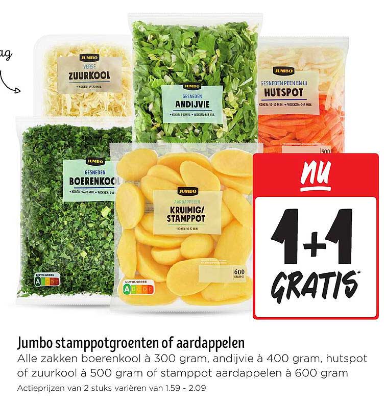 Jumbo stampotgroenten of aardappelen