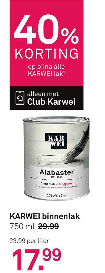 KARWEI binnenlak 750 ml