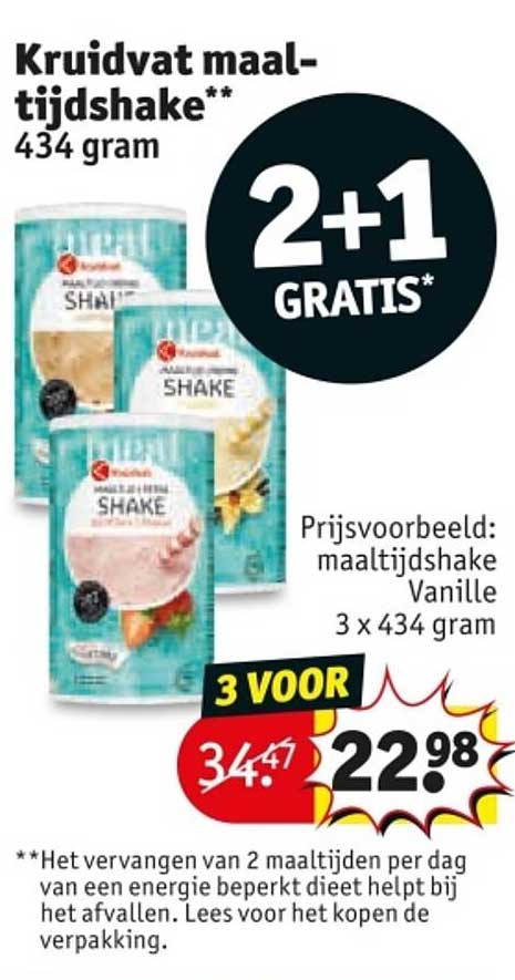 Kruidvat maaltijdshake** 434 gram