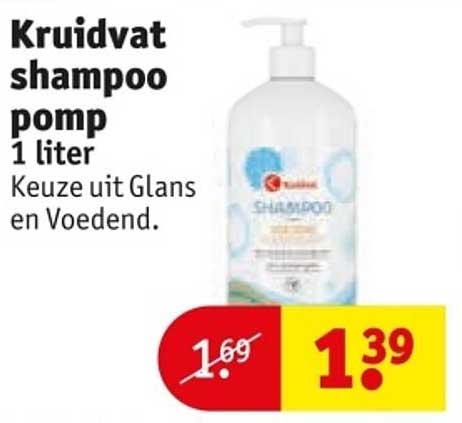 Kruidvat shampoo pomp 1 liter