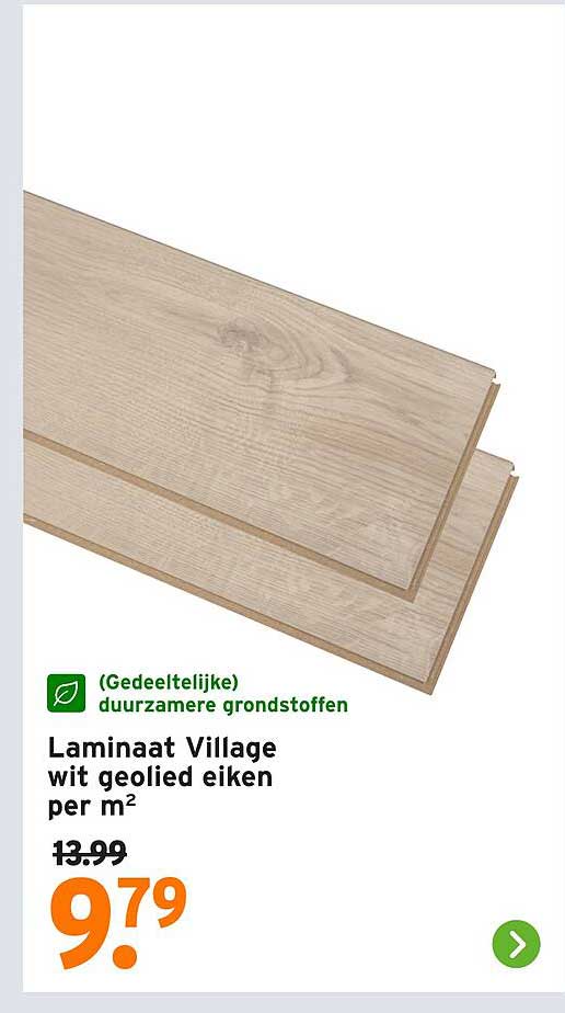 Laminaat Village wit geolied eiken per m²