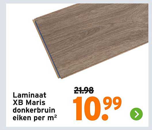 Laminaat XB Maris donkerbruin eiken per m²