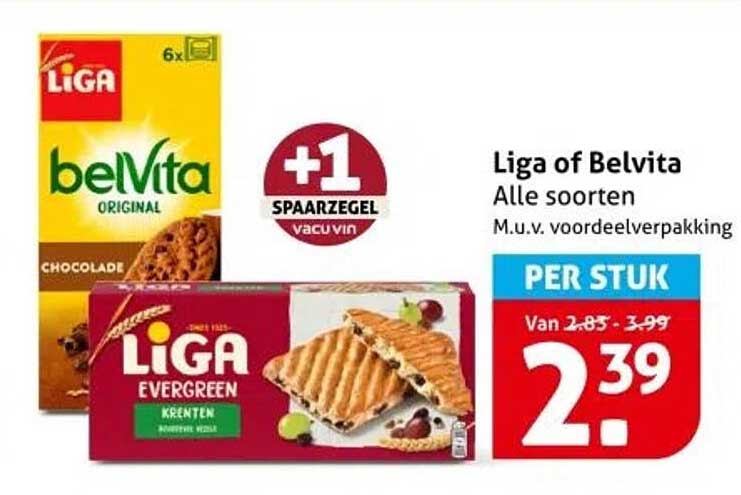 Liga of Belvita Alle soorten M.u.v. voordeeleverpakking
