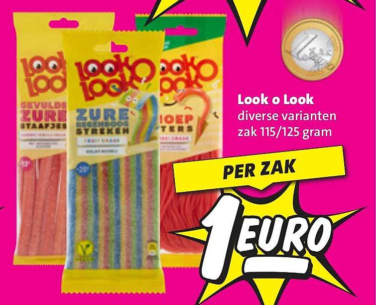 Look o Look diverse varianten zak 115/125 gram