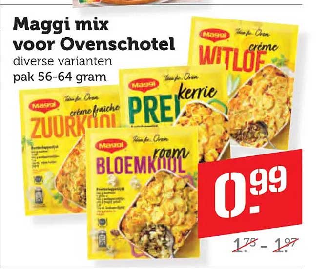 Maggi mix voor Ovenschotel