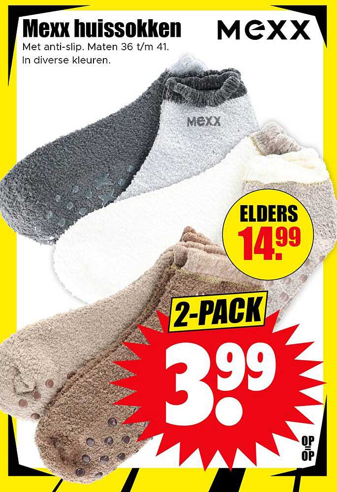 Mexx huissokken 2-PACK