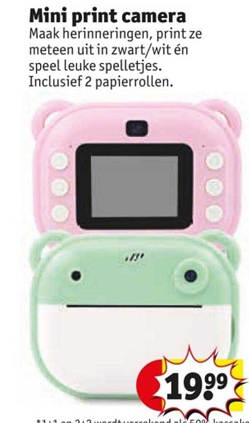 Mini print camera