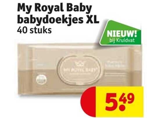My Royal Baby babydoekjes XL 40 stuks
