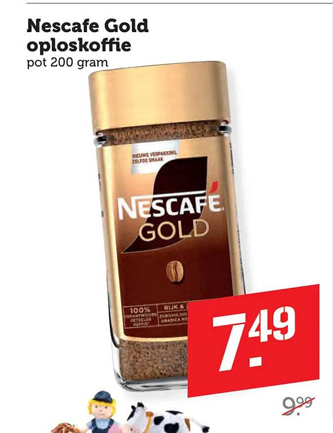 Nescafe Gold oploskoffie pot 200 gram