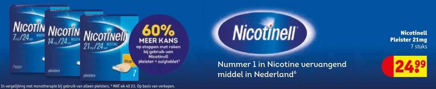 Nicotinell Pleister 21mg 7 stuks