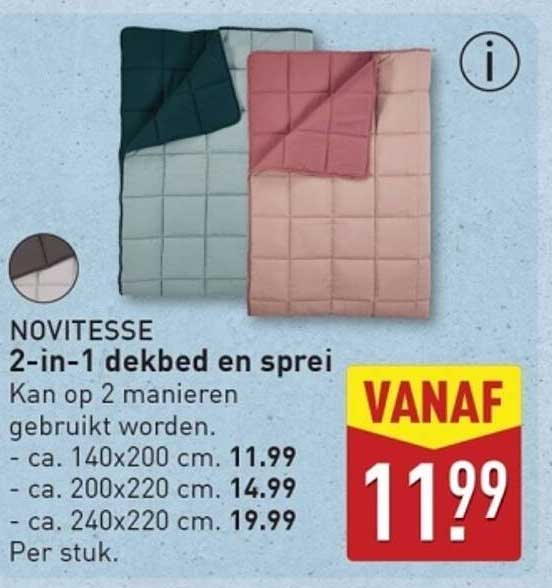 NOVITESSE 2-in-1 dekbed en sprei