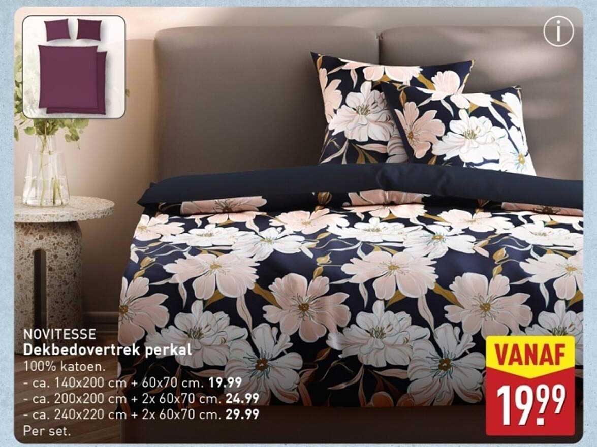 NOVITESSE Dekbedovertrek perkal