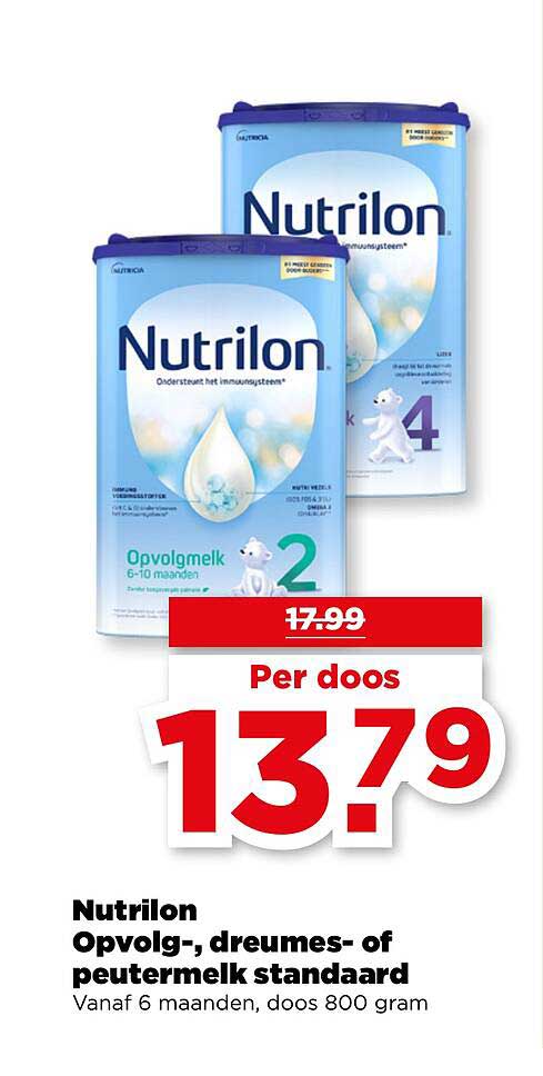 Nutrilon Opvolg-, dreumes- of peutermelk standaard
