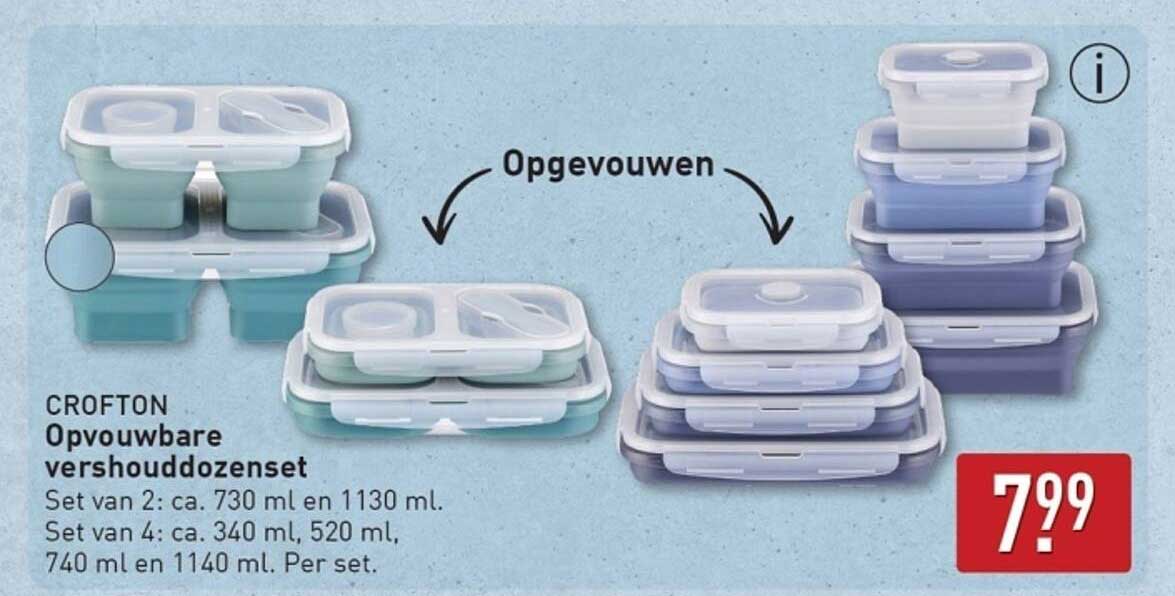 Opvouwbare voorraaddozen set van Crofton