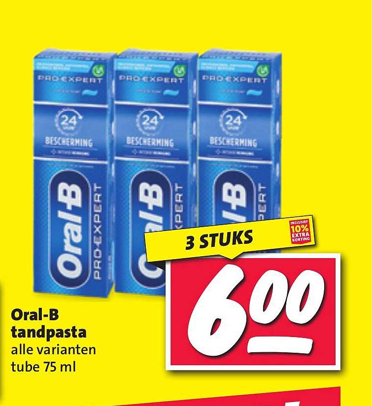 Oral-B tandpasta alle varianten tube 75 ml