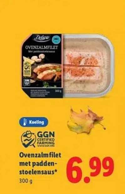 Ovenzalmfilet met paddenstoelensaus* 300 g