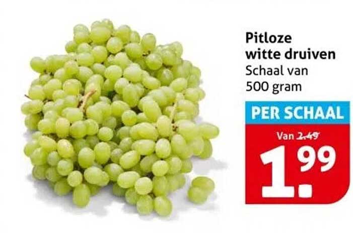 Pitloze witte druiven