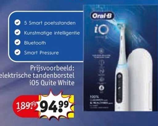 Prijsvoorbeeld: elektrische tandenborstel iO5 Quite White